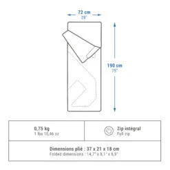 Quechua Camping Sleeping Bag Arpenaz 20° 12 Quechua Camping Sleeping Bag Arpenaz 20° -Camping Equipment k037560397a109b91eceabe6a6597247e