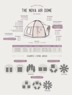 Nova Air Dome Tent -Camping Equipment k0efb62f6c44ca5417c4d6375d785ca45