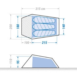3 Man Tunnel Trekking Tent - MT900 Ultralight -Camping Equipment k138473b6b47fd7b14871bd52318f63d3