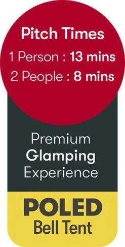 Quest 5m Bell Tent -Camping Equipment k1ca1973155318be1af97443e164f5685