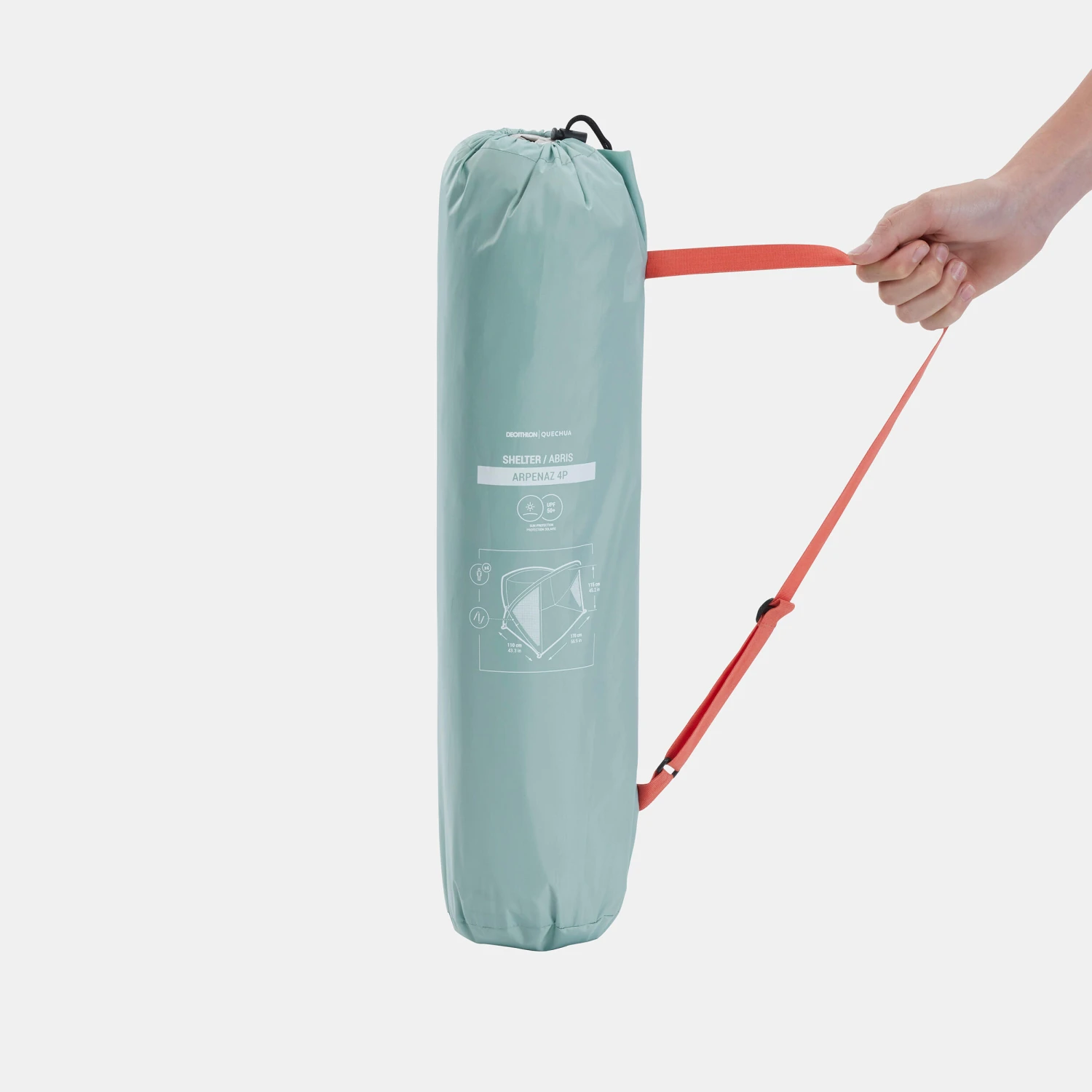 Quechua Camping Shelter With Poles - 4 Person 4 Quechua Camping Shelter With Poles - 4 Person - Image 2