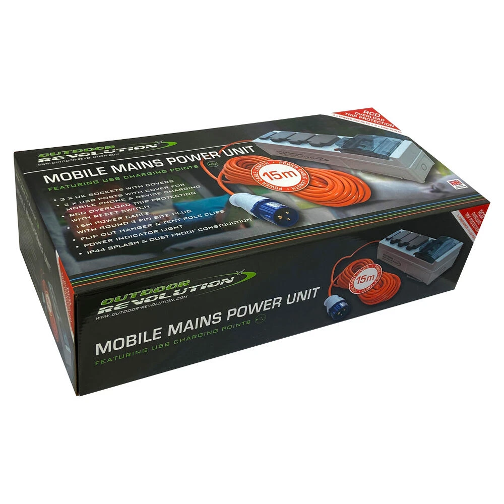 Mobile Mains Power Unit USB 15m Cable 7 Mobile Mains Power Unit USB 15m Cable - Image 5