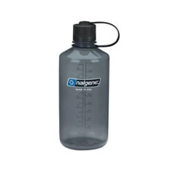 Nalgene 1L Narrow Mouth Sustain Water Bottle - Made From 50% Plastic Waste -Camping Equipment k427355cd646c520f5d114fecaeb3b251
