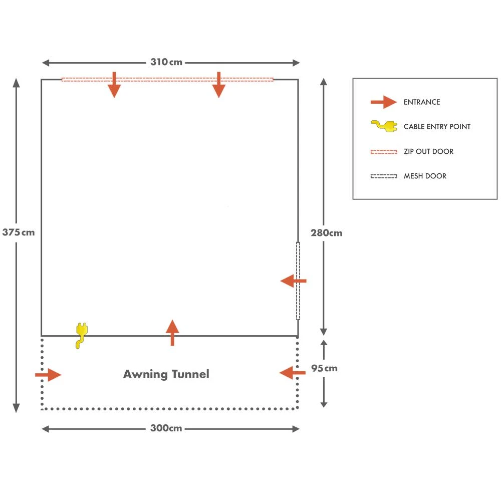 AirTek Kamper Pro 1 Inflatable Drive Away Awning 9 AirTek Kamper Pro 1 Inflatable Drive Away Awning - Image 7