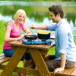 Campingaz Base Camp Double Burner Stove -Camping Equipment k6aab77b7fb79c4c62b95ffdb9ee75522