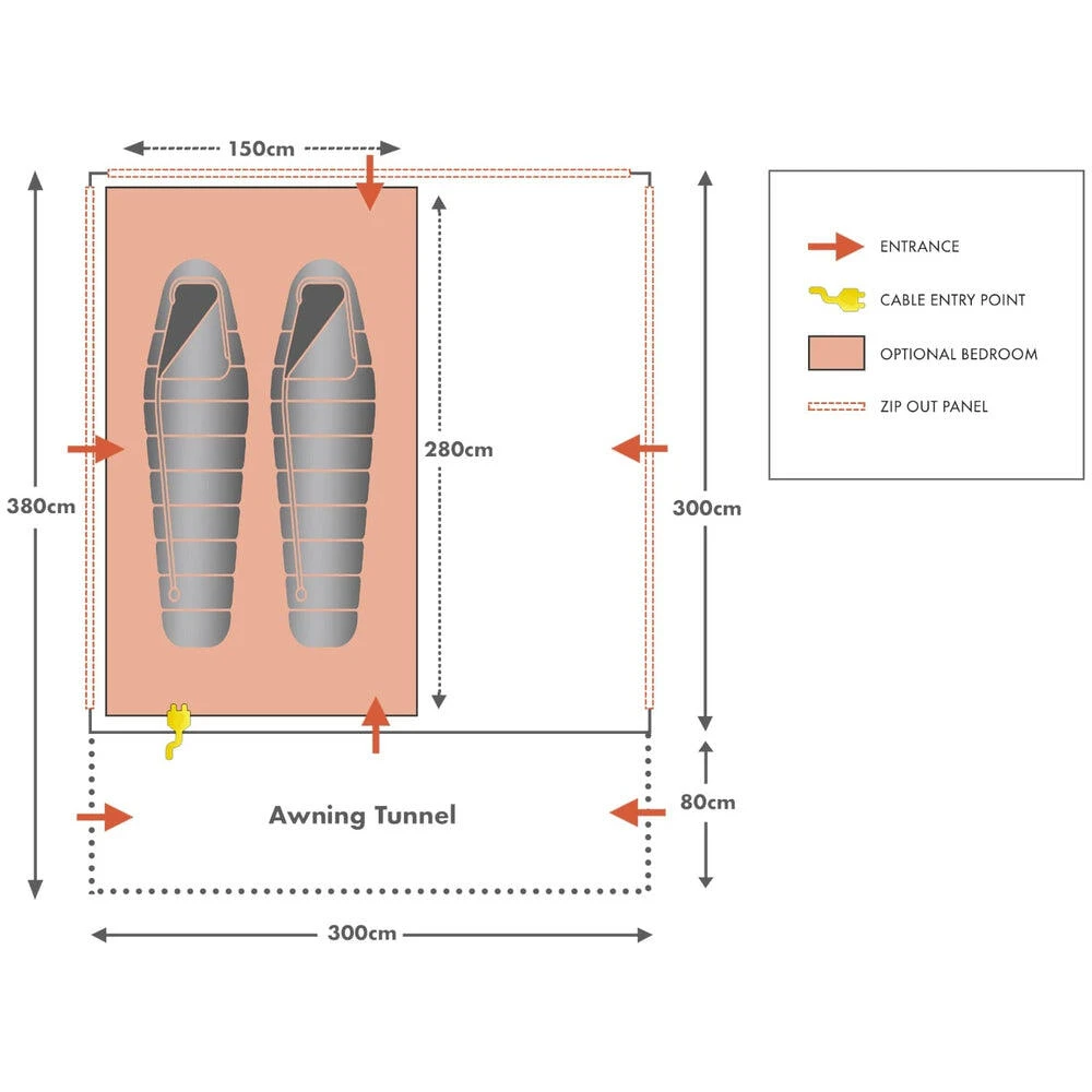Motordome Kamper Hub Modular Quick Erect Drive Away Awning 9 Motordome Kamper Hub Modular Quick Erect Drive Away Awning - Image 7