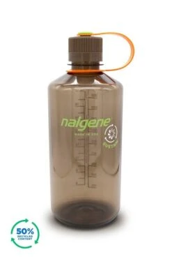 Nalgene 1L Narrow Mouth Sustain Water Bottle - Made From 50% Plastic Waste -Camping Equipment k73ad9a498fd0a28df5bb97f15c6957e4