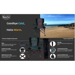 Vanilla Leisure Vesuvius Folding Heated Camping Chair + FREE Power Bank -Camping Equipment k7c469b81bb96ee71d00974366c9ab7bf