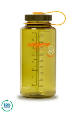 Nalgene 1L Wide Mouth Sustain Water Bottle - Made From 50% Plastic Waste -Camping Equipment k7ed6b1c43bac1bce1113c5cbf85f449b