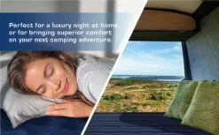 Single Comfort Plus Air Bed – Navy/White -Camping Equipment k8cc5021531f70013326385ea51de4e2f