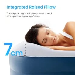 King Comfort Plus Air Bed – Navy/White -Camping Equipment k94df78e488568a986aea9dafbf2a598f