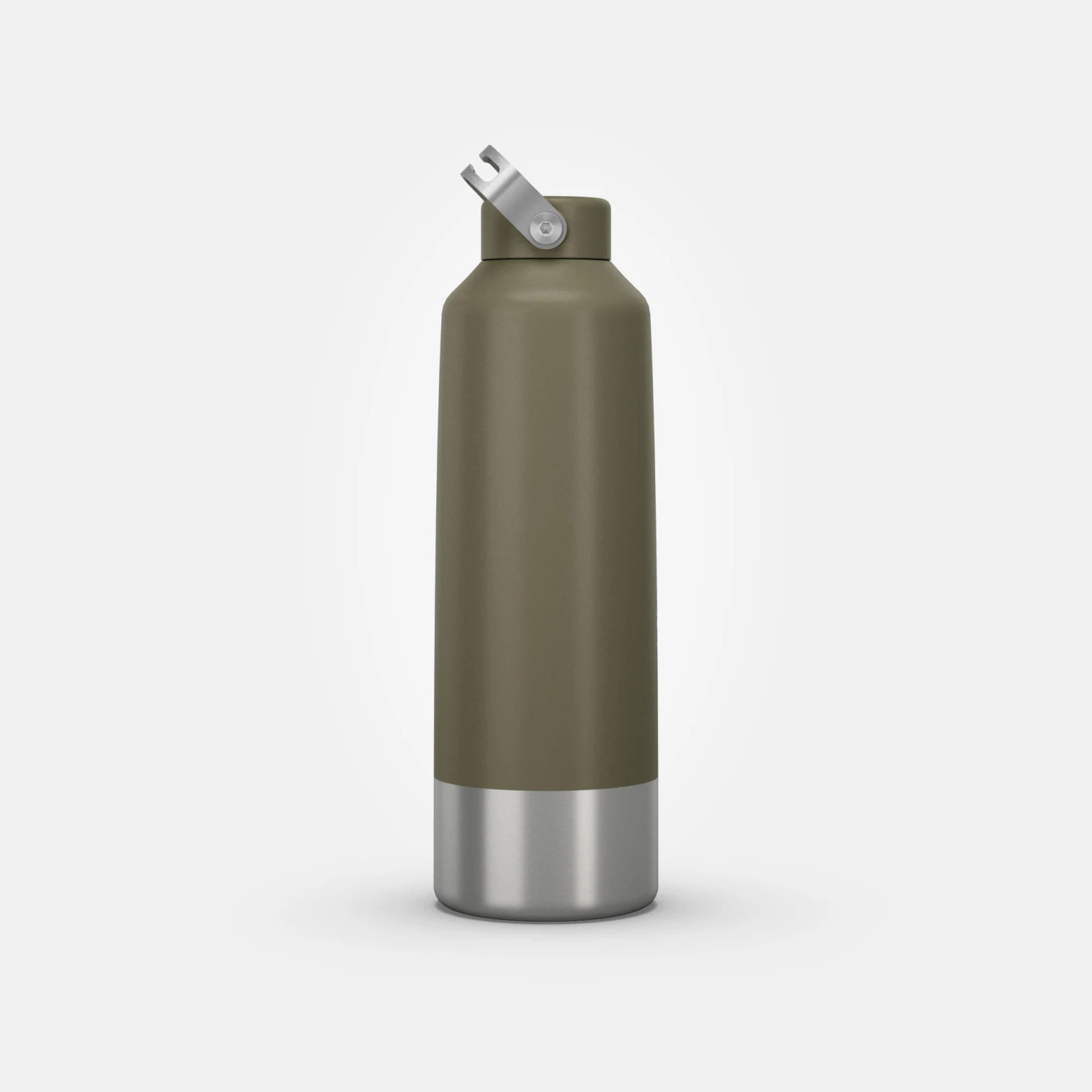 Quechua Stainless Steel Hiking Flask With Screw Cap MH100 1.5 L Khaki 11 Quechua Stainless Steel Hiking Flask With Screw Cap MH100 1.5 L Khaki - Image 9