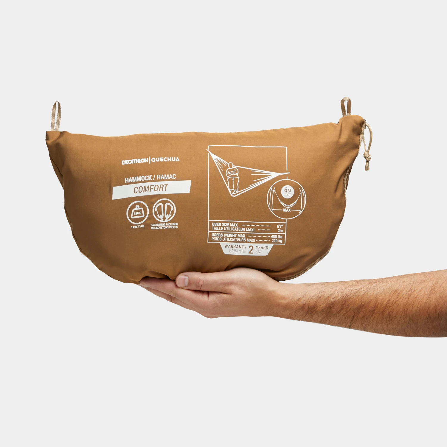 Quechua Two-person Hammock - Comfort 350 X 175 Cm 3 Quechua Two-person Hammock - Comfort 350 X 175 Cm - Image 2