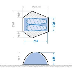 2 Man Dome Trekking Blackout Tent - MT500 F&B 21 2 Man Dome Trekking Blackout Tent - MT500 F&B -Camping Equipment kc848671a3a5ea01d2201e540edd0ea41