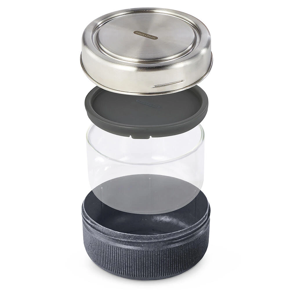 Black+Blum Glass Lunch Bowl 750ml Slate 4 Black+Blum Glass Lunch Bowl 750ml Slate - Image 2