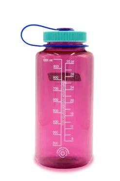 Nalgene 1L Wide Mouth Sustain Water Bottle - Made From 50% Plastic Waste -Camping Equipment ke9e9aa0cdfb6a40a8a2c6cc631e73661