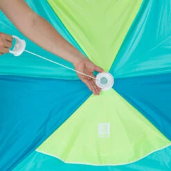 3-person Sun Shelter Beach Parasol UPF50+ Iwiko 180 - Blue Yellow -Camping Equipment kf3b46ae99fd9026b2ba7d07ec8af48c5